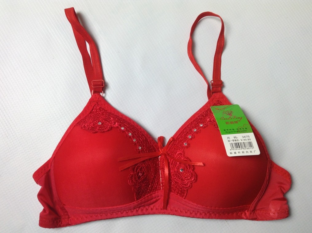 <em>地摊货</em> 春秋款女士<em>文胸</em>蝴蝶结蕾丝花边 少女胸