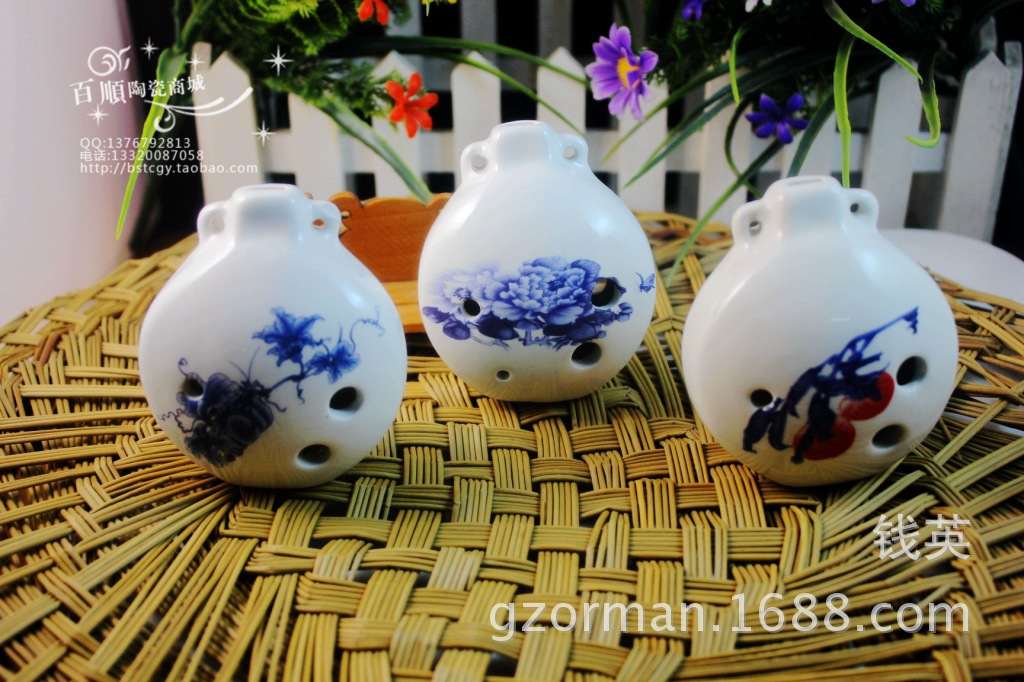 【六孔陶笛】【笛子】【陶笛乐器】-价格,厂家,图片,陶瓷工艺品
