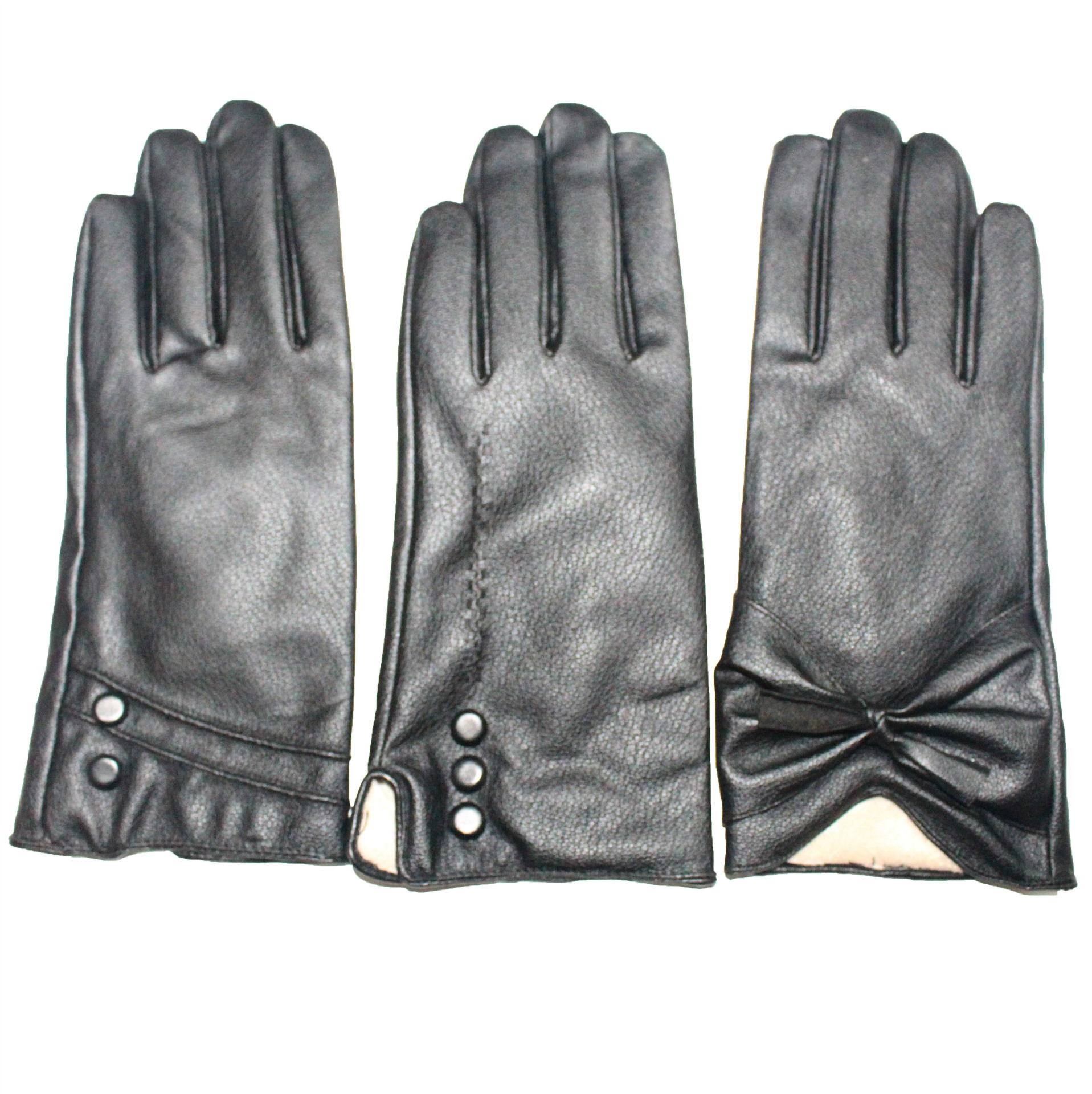 皮手套出口欧美外贸款真皮手套加长款皮优革环