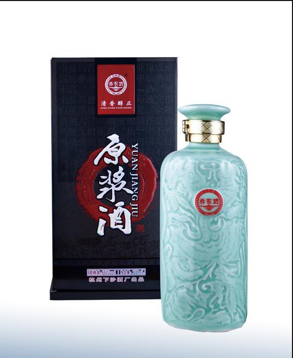 500ml青瓷瓶乔农坊原浆酒杭州国营酒厂
