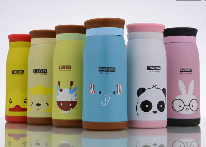 批发采购保温杯-萌物家族真空保温杯 二代大肚