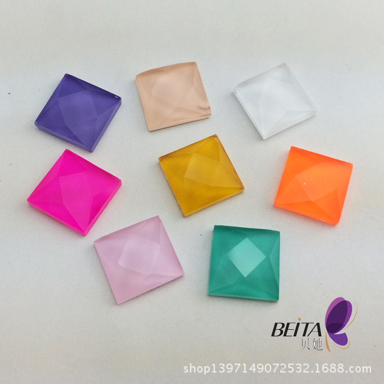 8mm 热销糖果色手机壳钻贴 鞋服配件批发 高品质水晶玻璃贴片