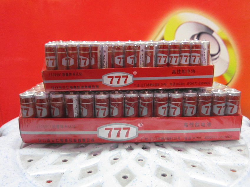 干电池-777牌高容量锌锰 5号AA干电池 电力强