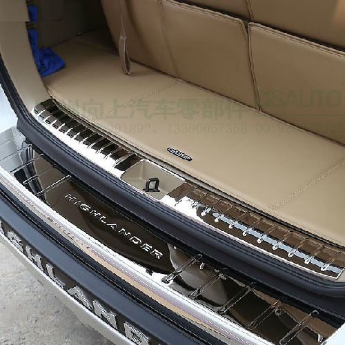 09-14款丰田汉兰达后护板尾箱门槛条内置后护