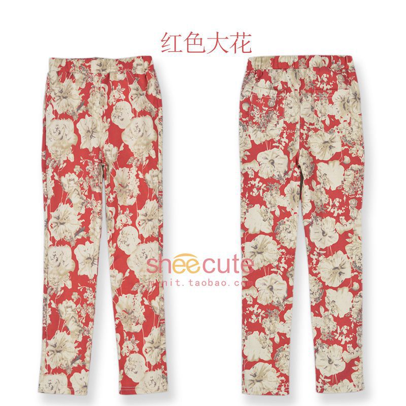 鉛筆褲2紅底正背面