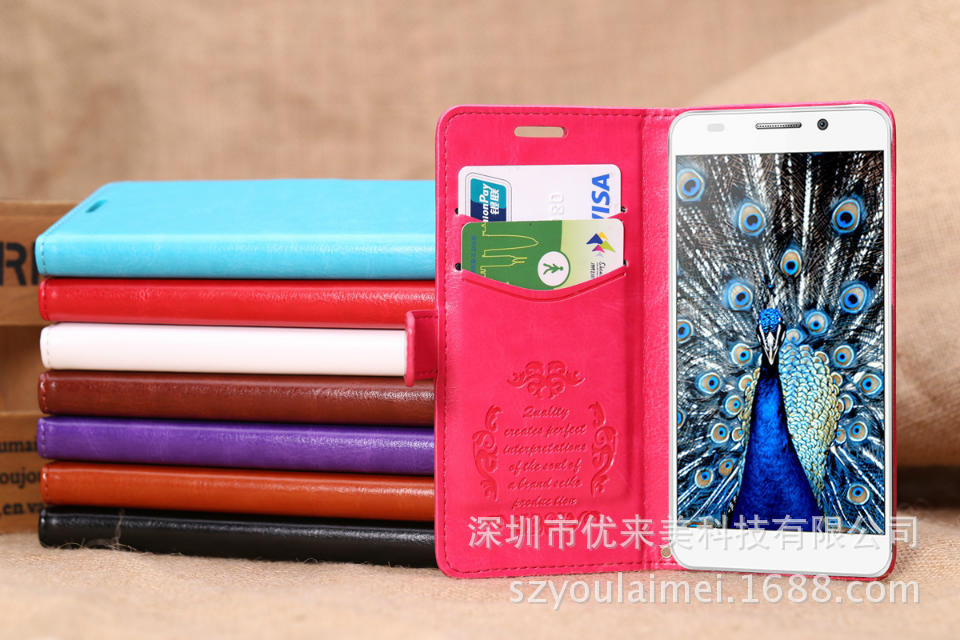 手机保护套-华为荣耀6手机套 荣耀6保护套翻盖