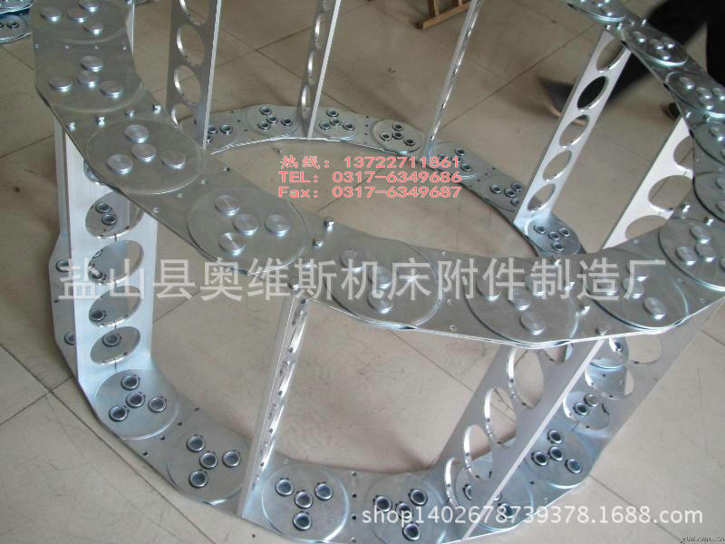 钢铝拖链厂家 机床坦克链 机械电缆钢制拖链 供应上海钢制拖链
