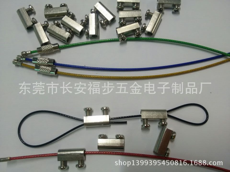 厂家直销钢丝绳锁线器 吊线拉力头 钢丝伸缩铜件