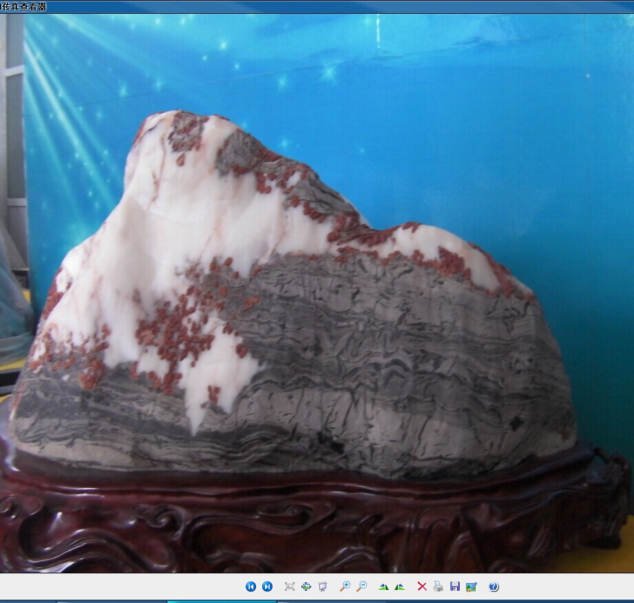 603号灵璧白灵石 镇阁之宝 家居摆件 办公室摆件 灵璧玉山峰