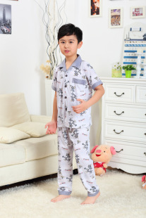 <em>睡衣</em>、家居服-夏季新款 <em>男童</em>短长<em>卡通版睡衣</em>童