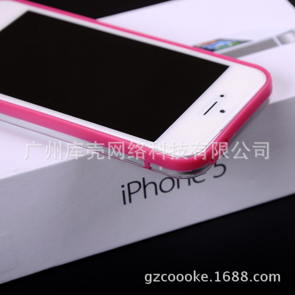 iphone5透明光面双色四点