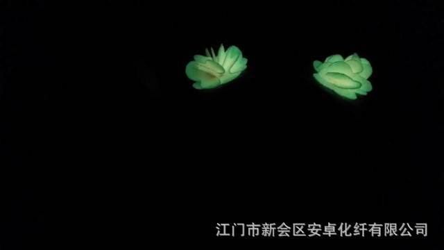 夜光无纺布鞋花效果图