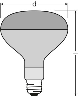 osram欧司朗 国产 sicca cl 250w 养殖保暖 红外线灯泡 吉林代理