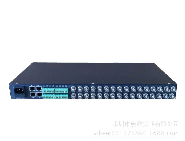16路有源双绞线视频传输器QC-2009-16A背面