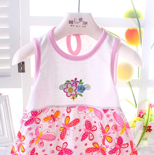 童裙-夏季<em>销量</em>最高 全棉印花连衣裙 婴儿裙/马