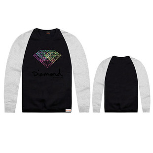 男士套头圆领卫衣supreme钻石款三二diamond 欧美街头潮牌加厚