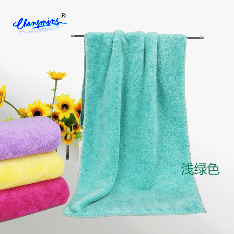 珊瑚絨毛巾(淺綠色)
