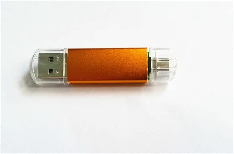手机两用u盘塑胶双插头otg优盘安卓u盘usb闪存 flash disk批发