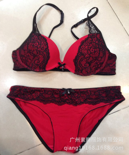 <em>文胸</em>-新款 欧美原单乱世佳人蕾丝内衣<em>文胸套装</em>