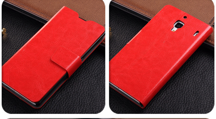 手机套批发 红米手机壳保护套 小米皮套 磁扣疯马纹