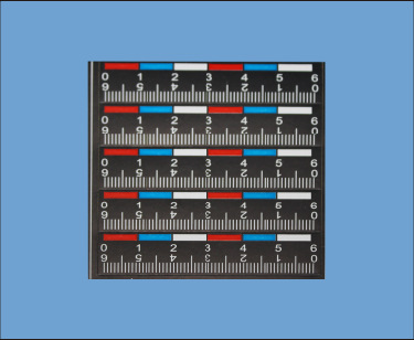彩色不乾膠比例尺（6cm）SYWZ33-6C-H