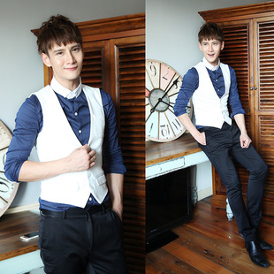 批发采购男式<em>马甲</em>-<em>男土</em>西装<em>马甲</em>英伦都市酒店