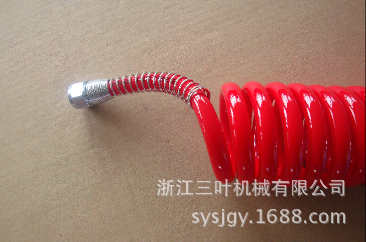 【厂家专业供应 PU螺旋管 红色PU管 12x8红色