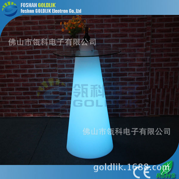 LED 发光家具 厂家直销欧式LED发光吧桌 休闲咖啡厅创意酒吧台 庭院走廊专用