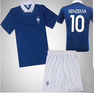 足球服-法国队足球服套装 14世界杯法国队球衣