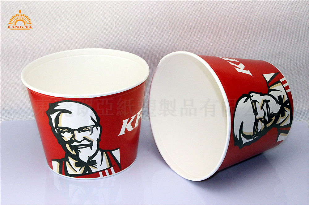 全家桶纸桶订做 东莞,爆米花纸桶,一次性纸桶,可印刷logo