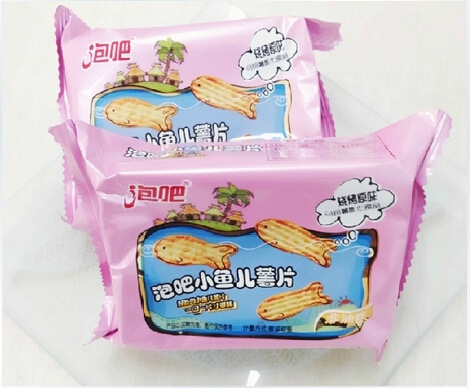 供应 泡吧小鱼儿薯片 马铃薯膨化食品 健康非油