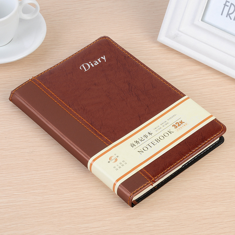 新款高级商务皮面本笔记本批发 皮面高端大气