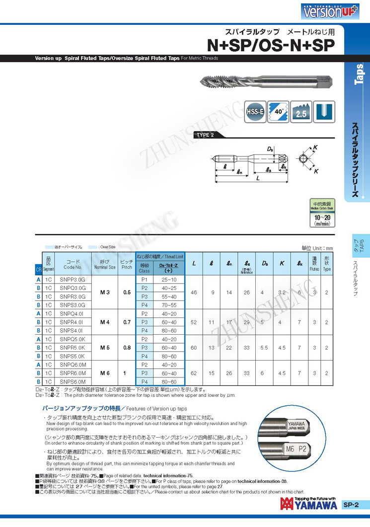 N+SP升级版螺旋丝攻