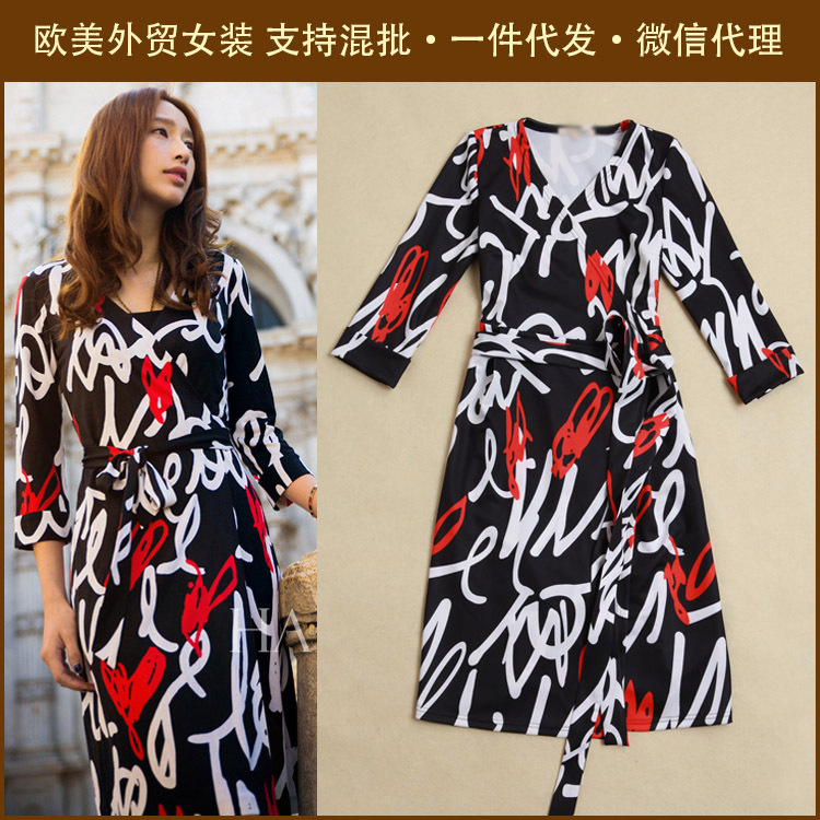 <em>免费代理</em> <em>欧洲站</em>热卖<em>女装</em> 2014年春季新款字母