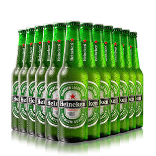 【到港整柜交货】荷兰进口 喜力啤酒 250ml瓶装 24瓶/箱 酒水批发