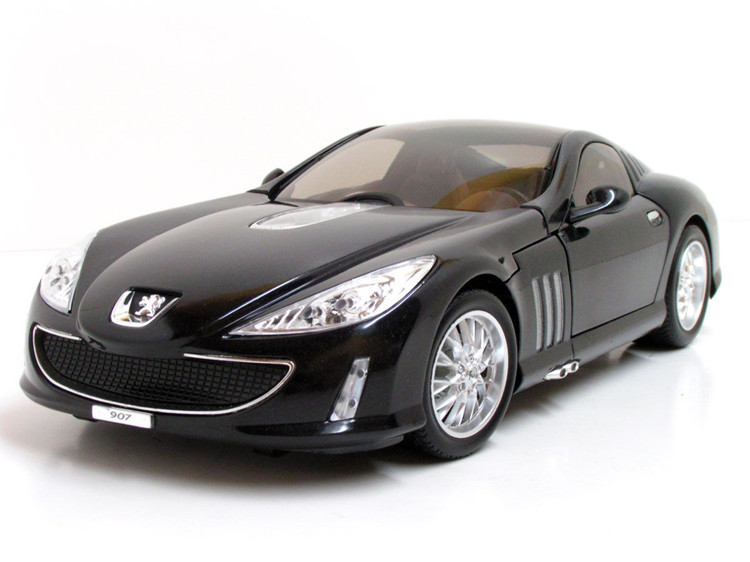 比美高 1:18 标致peugeot 907 v12 合金汽车模型 黑色