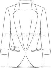 【<em>男款休闲西装</em> <em>西服外套</em>手稿设计图样 草图 佰