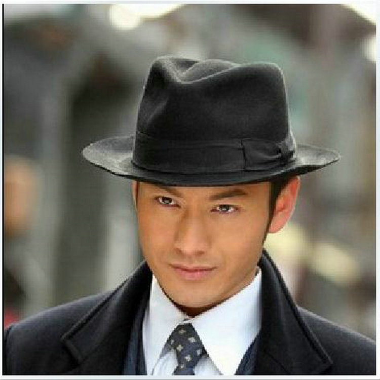迈克尔杰克逊黑色英伦帽子古装演出礼帽 上海