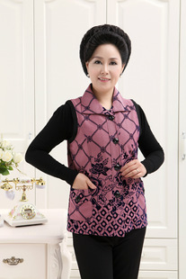 批发采购中老年<em>女装</em>-2014年秋<em>款马甲</em>中年新款