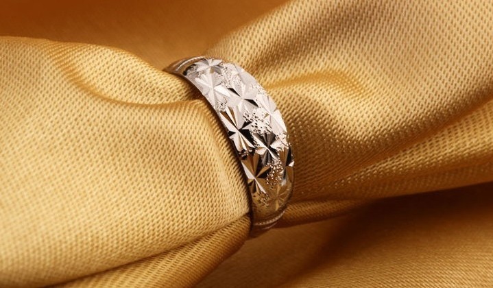 纯银戒指情侣对戒925纯银手饰满天星银戒指开口