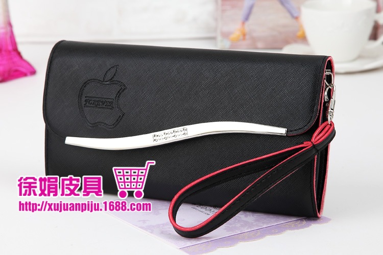 彩邊S型不加寬 女式長款手拿包單肩斜跨錢包18