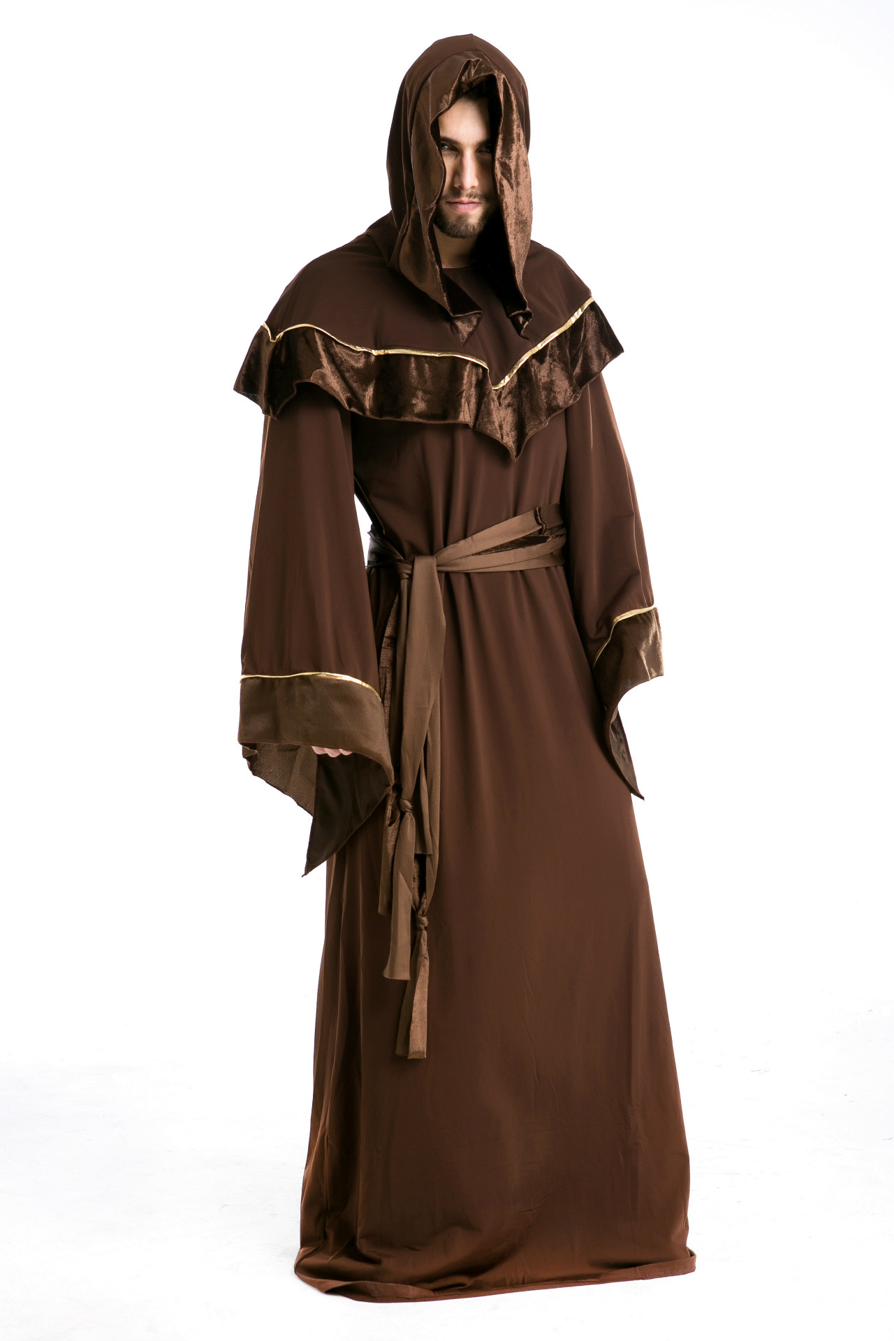 情趣套装-万圣节男款服装 哥特式巫师服 欧洲宗