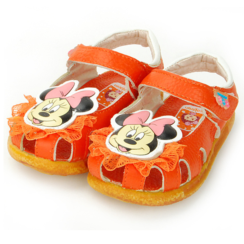 2014新款真皮蝴蝶结拼色女童凉鞋学步鞋童鞋批发 903