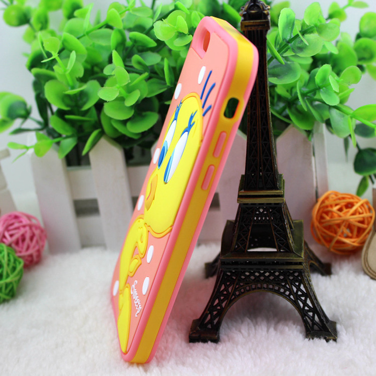 猫和老鼠小黄鸭4.7寸苹果6彩边手机壳5