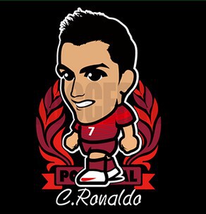 式T恤-c罗新款 2014巴西世界杯葡萄牙队7号c罗