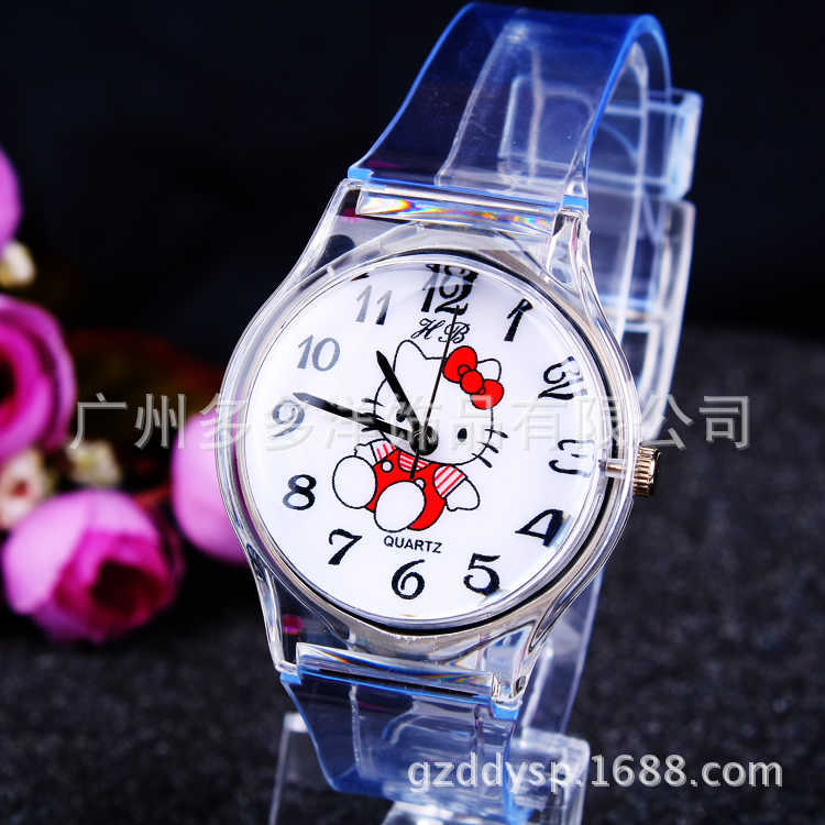 厂家直销,塑胶透明手表,个性时尚儿童手表,学生表,171708