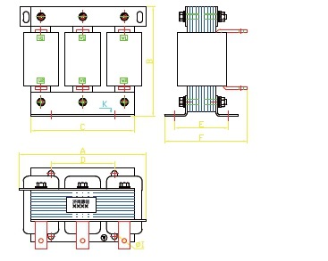 濾波電抗器安裝尺寸