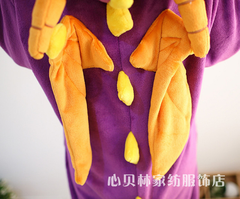 【2013秋冬款<em>紫龙</em>法兰绒卡通<em>动物连体睡衣</em> 男