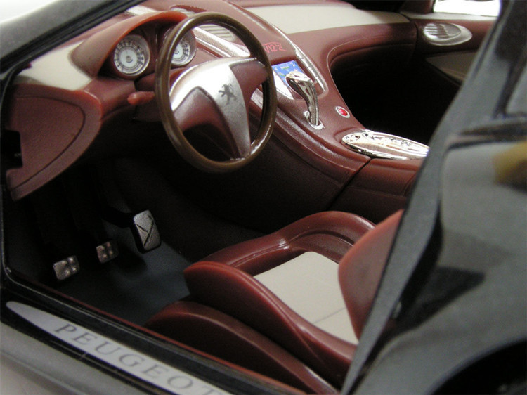比美高 1:18 标致peugeot 907 v12 合金汽车模型 黑色收藏
