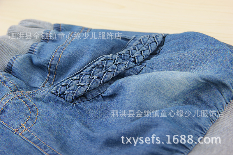 【特价 外贸童装 <em>男女</em>童麻花水洗牛仔<em>短裤</em> 热裤